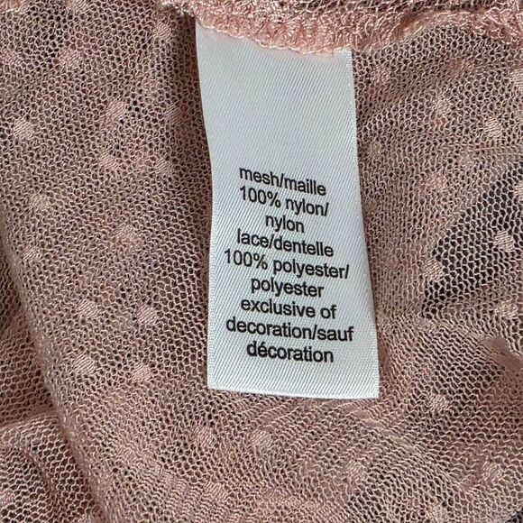 Maurices M Blush Sheer Lace Tie-Front High-Low Vest - Picture 6 of 7